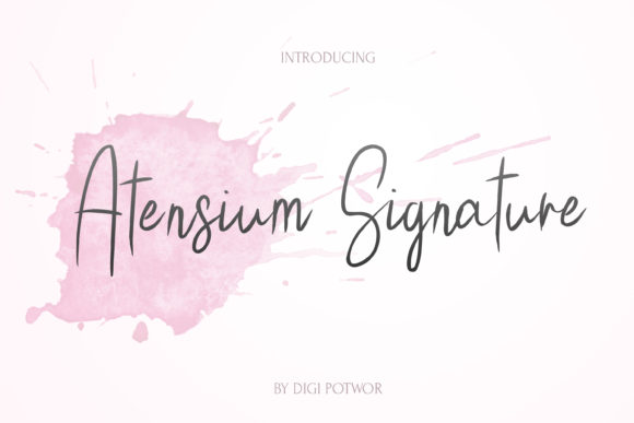 Atensium Font Review: Elegant Script for Branding