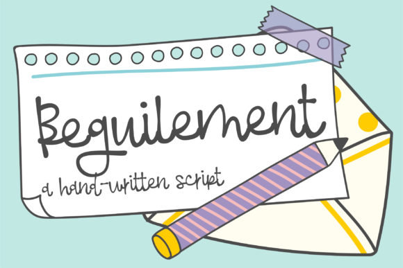 Beguilement Font: Versatile Script Handwritten Type for Small Business Branding