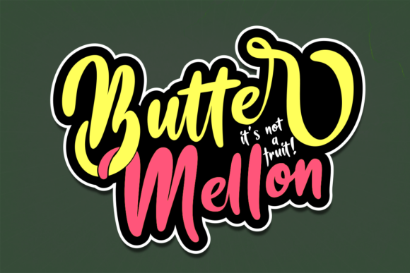 Butter Mellon Font: Retro Script for Campaign Visuals