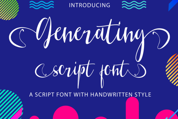 Generating Font: Elegant Script for Editorial Design
