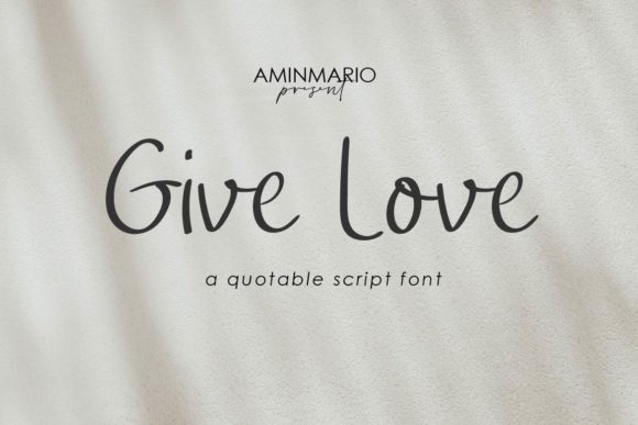 Give Love Font: Elevating Small Business Branding