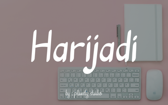 Harijadi Font: Authentic Handwritten Style for Makers