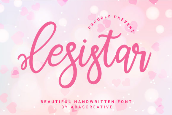Lesistar Font: Charming Script for Handmade Labels