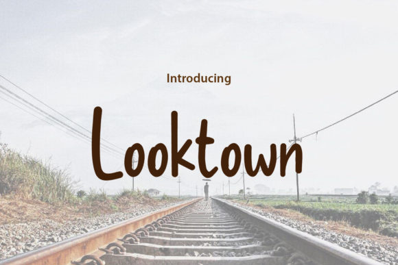 Looktown Font: Playful Handwritten Style for Digital Campaigns