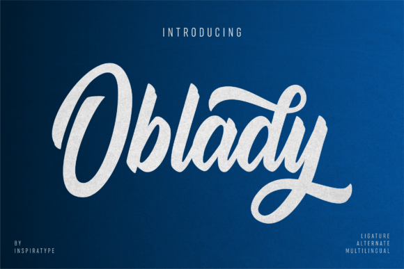 Oblady Font Review: Elegant Script for Editorial Design