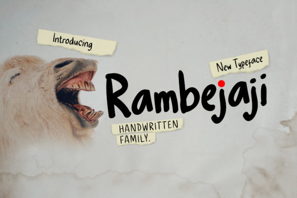 Rambejaji Font: Authentic Handwritten Style for Small Business Branding