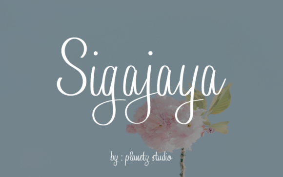 Sigajaya Font: Elegant Script for Editorial Design