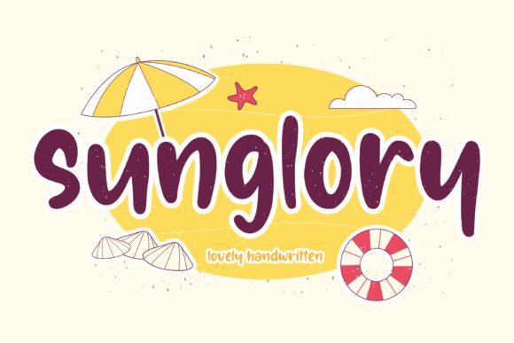 Sunglory Font: Elevating Campaign Visuals with Sweet Handwritten Style