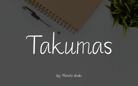 Takumas Font: Elevating Small Business Brand Identity