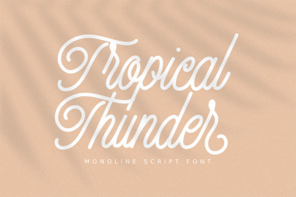 Tropical Thunder Font: Elegant Script Design Guide