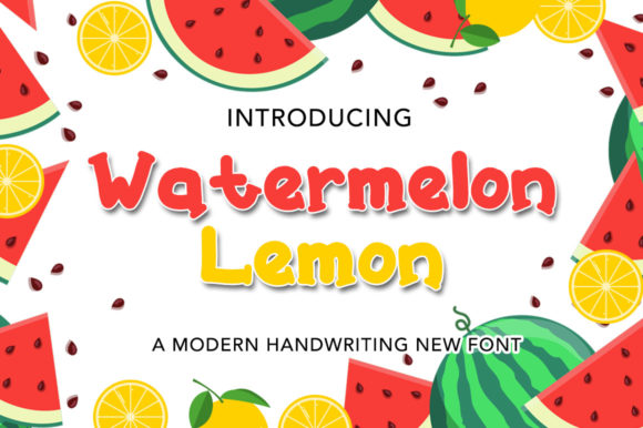 Watermelon Lemon Font Review for Casual Branding